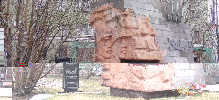 Обложка: Памятник «В честь строителей, погибших в 1941—1945 годах»
