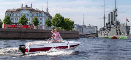 Обложка: Прогулки по Неве и каналам на катере «Толстый» без капитана в Санкт-Петербурге