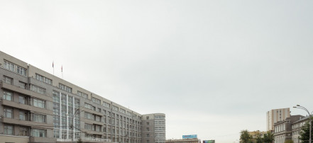 Обложка: Здание Правительства Новосибирской области (Крайисполком)