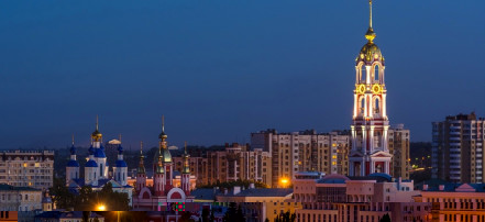 Обложка: Колокольня Казанского Богородичного мужского монастыря