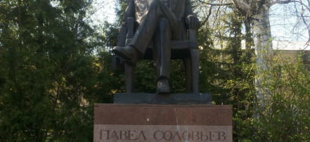 Обложка: Памятник П.А. Соловьеву