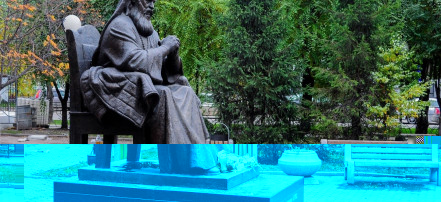 Обложка: Памятник святителю Войно-Ясенецкому