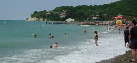 Обложка: Пляж курорта Архипо-Осиповка