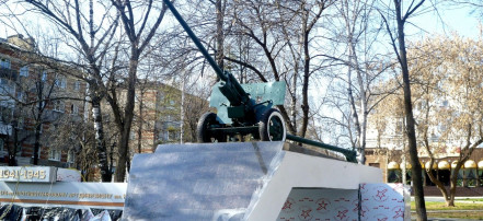 Обложка: Памятник в честь бойцов 174-го отдельного противотанкового артдивизиона имени Комсомола Удмуртии