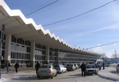 Железнодорожный вокзал города Астрахани