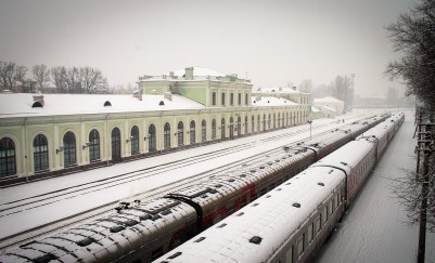 Железнодорожный вокзал в Пскове