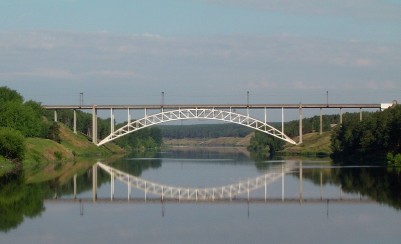 Железнодорожный мост через реку Исеть