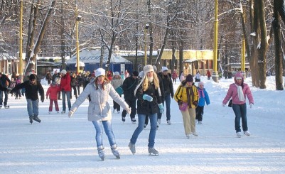 Каток и «Царь-гора» в парке активного отдыха и спорта «Зима Лето»