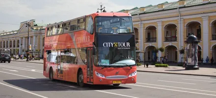 Обложка: Обзорная экскурсия на двухэтажном автобусе по Санкт-Петербургу в формате «Hop on/Hop off»