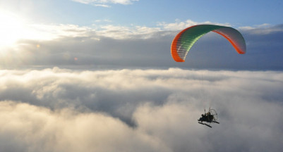 Полет на параплане с мотором на высоту до 1000 метров в Санкт-Петербурге