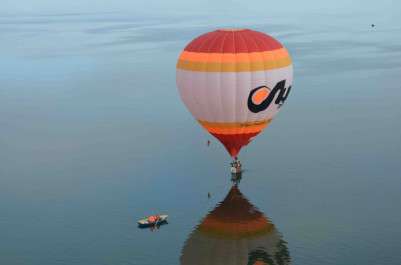 Полет на воздушном шаре в составе группы в Переславле-Залесском