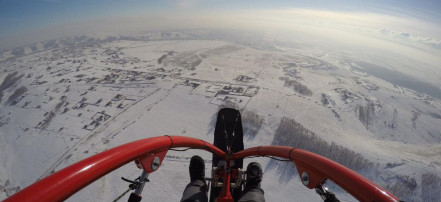 Обзорный полет на паралете «Прикоснись к небу» в Красноярске: Фото 5