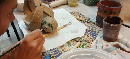 Мастер-класс по росписи керамики глазурью в Санкт-Петербурге: Фото 1